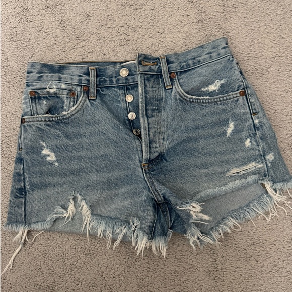 NWOT Agolde Parker Vintage Denim Shorts - Size 24 - Picture 4 of 7